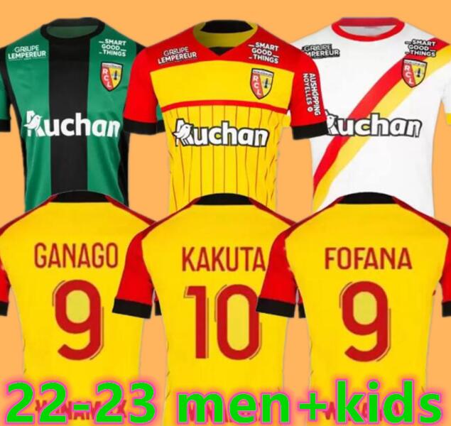

maillot de foot RC Lens soccer jerseys 22 23 home KAKUTA GANAGO SOTOCA FOFANA Frankowski DOUCOURE Kalimuendo 2022 2023 Football Shirts men kids Kits Special Edition, 22/23 kids