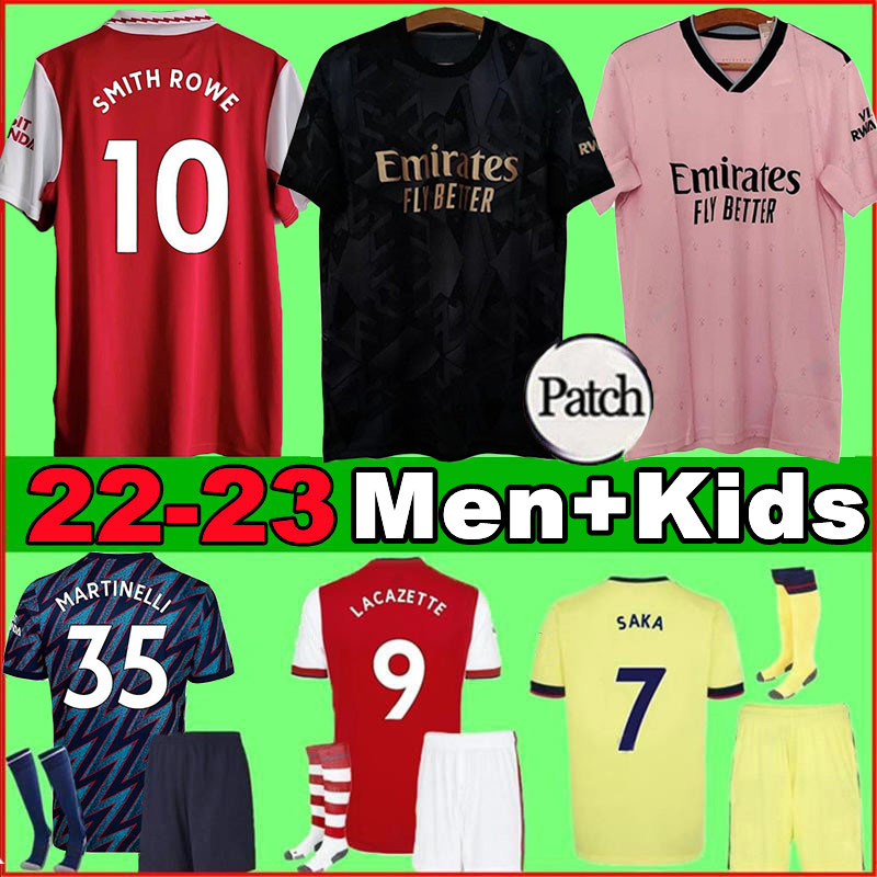 

SAKA Arsenas 21 22 23 Soccer jerseys Gunners SMITH ROWE ars 2022 PEPE TIERNEY ODEGAARD MARTINELLI NKETIAH TOMIYASU home away third Football shirt Men kids kit Jersey, Colour 3
