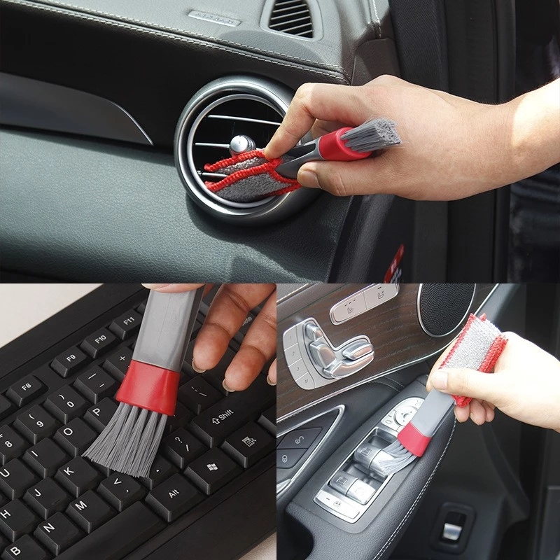 

Car Air Conditioning Exhaust Brush Microfiber Grille Cleaning Car Detail Curtain Dust Removal Brushs Cleanings Tool Inventory Wholesale