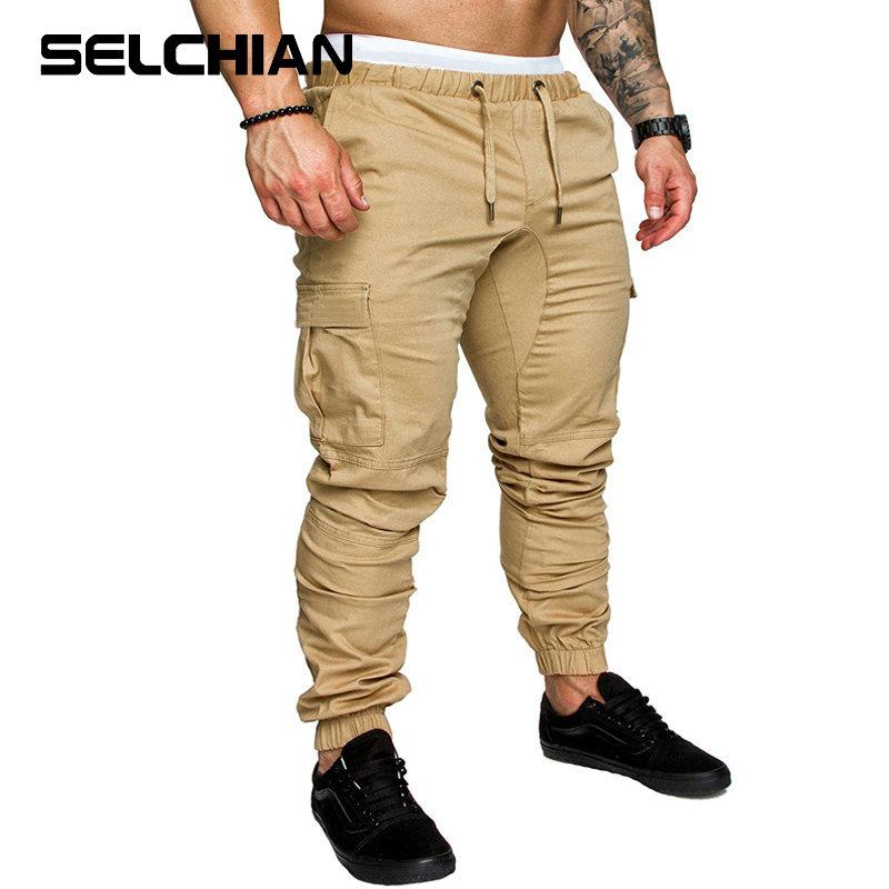 

Men's Pants 2022 Streetwear Sweatpants Men Cotton Lightweight Joggers Spring Autumn Harem Trousers, Black