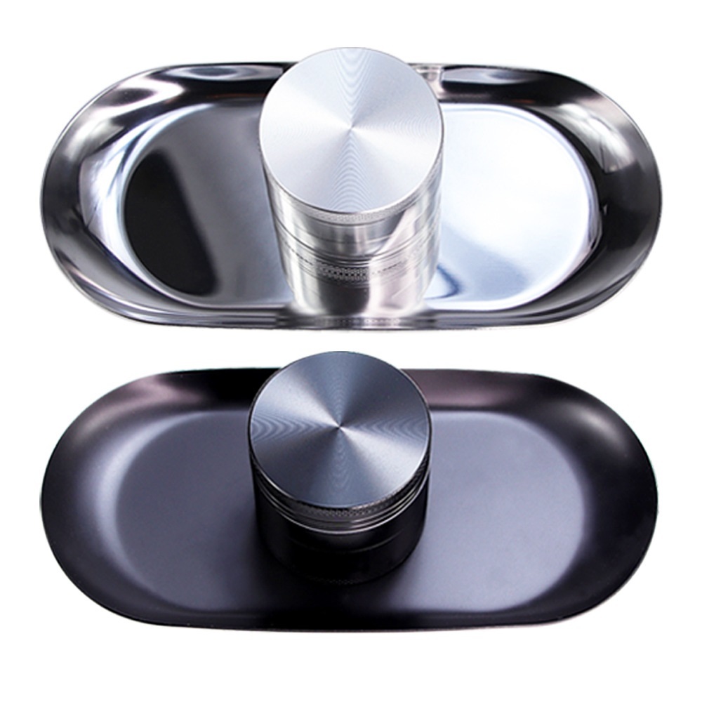 

new launched smoking set metal herb grinder rainbow rolling tray bling blunt holder Shining Rainbow Kit