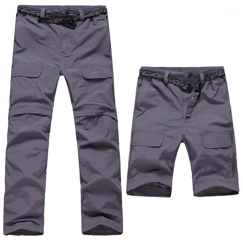 Men's Pants Men Summer Removable Quick Dry Detachable Breathable UV Protection Waterproof Trousers Military Tactical Cargo