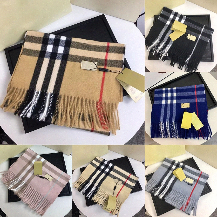 

Classic Check Cashmere Scarf for women mendesigner woven rectangular soft thick scarfs luxury scarves unisex plaid shawls 8 color 170x20cm y0Pd#