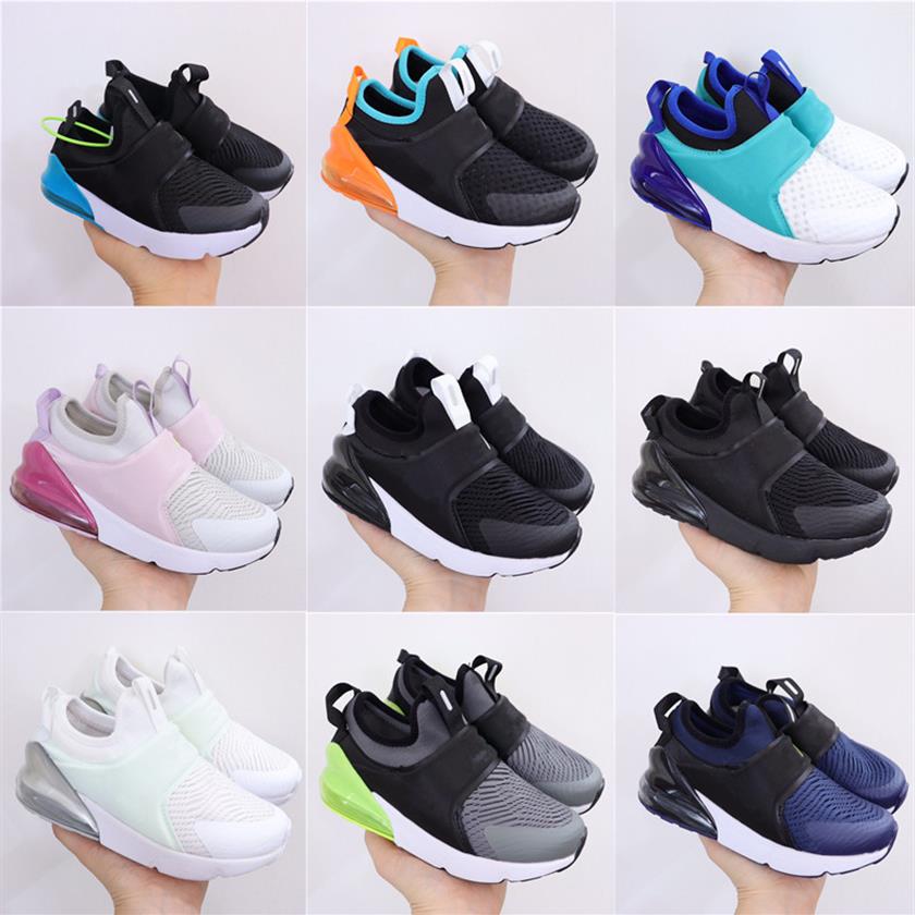 

2021 Kid 270 Infants Toddler Running shoe Blackout Win Like 96 UNC Heiress Boys Girls Trainers Black Stingray Kids Sports Sneaker 199V, 2-with box