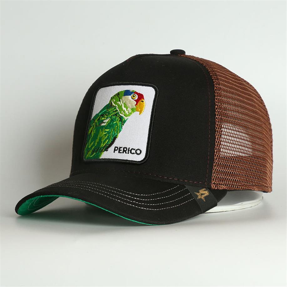 

Bones De Beisebol Newest Animal Farm Embroidered Perico Eagle Patch Trucker Mesh Hat Printing Floater Bird Baseball Cap260c, Yellow