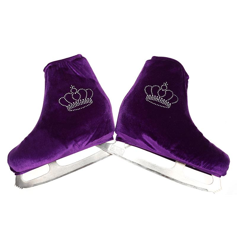 

Elbow & Knee Pads Nasinaya Figure Skating Shoes Cover Velvet For Kids Adult Protective Roller Skate Ice Accessories Shiny Rhinestones 12Elbo, Pink