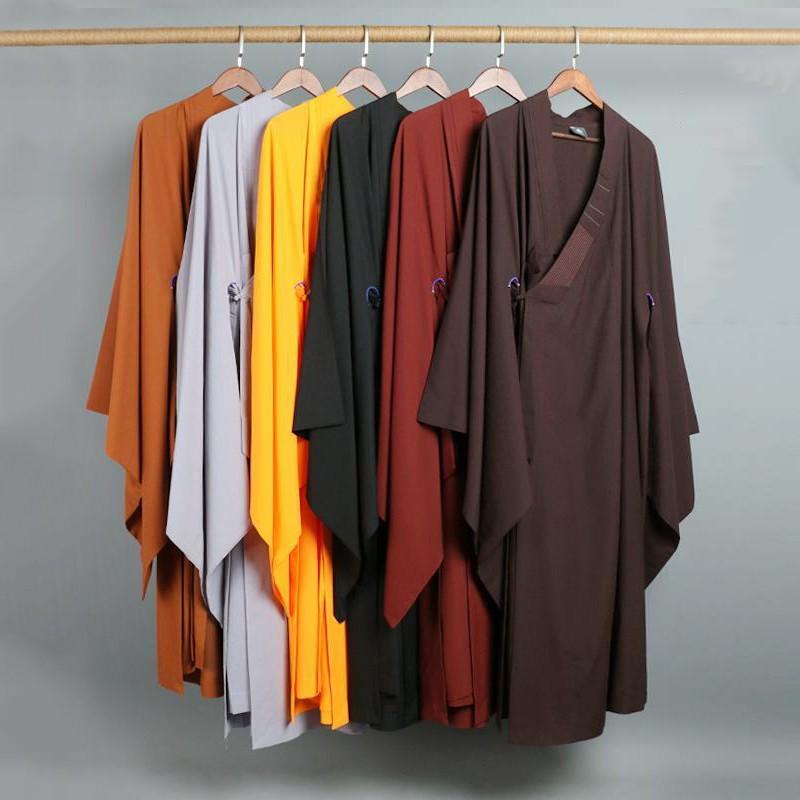 

Ethnic Clothing Monk Costume Buddhist Chinese Traditional Clothings Meditation Zen Shaolin Hanfu Taoism Tibetan Clothes RobeEthnic
