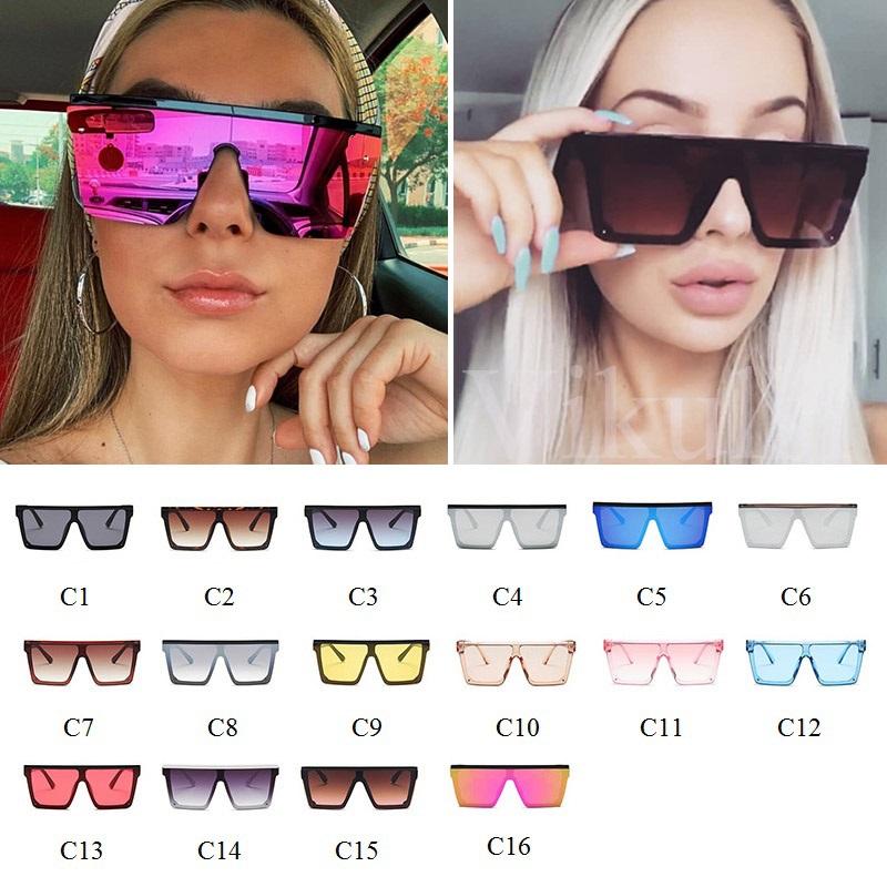 

Sunglasses Oversized Purple Red Shades For Women Wholesale Trendy Rimless Rectangle Sun Glasses In Bulk Men Mirror GlassesSunglasses