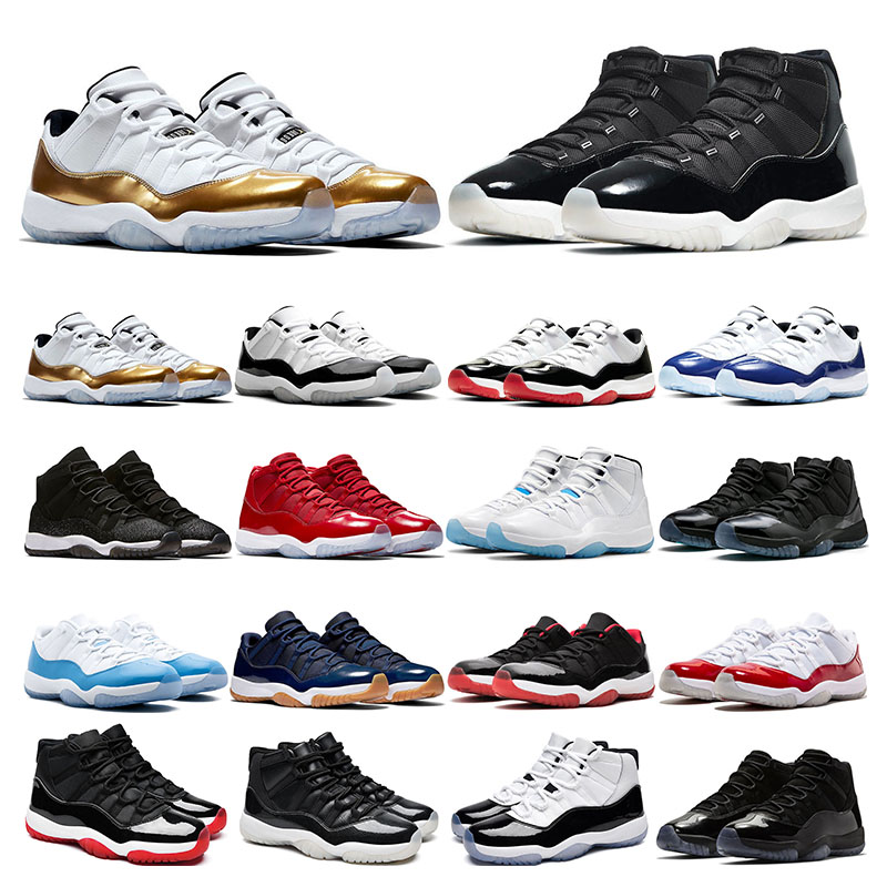 

men basketball shoes 11s Cool Grey Pure Violet 25th Anniversary Bred high mens trainers Gamma Blue sports sneakers size 5.5-13