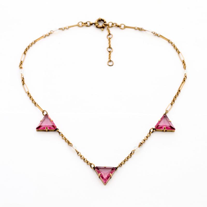 

Pendant Necklaces Arrival 2014 Factory Direct Wholesale Major Suit Retro Geometry Triangle Simple Crystal NecklacePendant