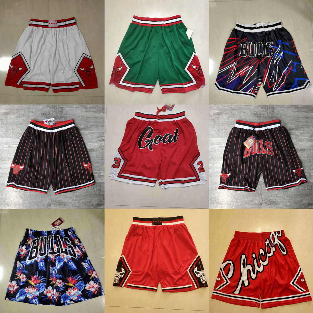 

Basketball Shorts Chicago''Bulls''men Throwback pocket, Color