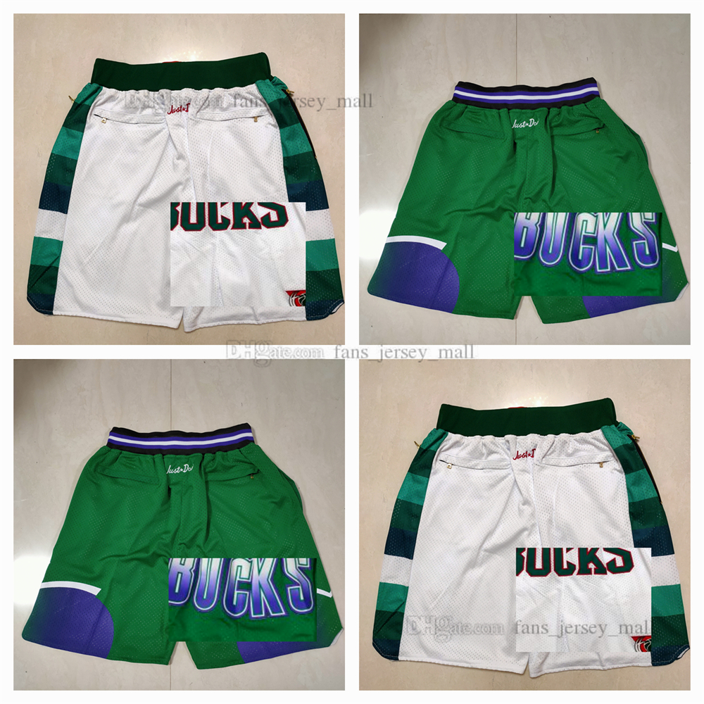 

Basketball Shorts Antetokounmpo Team JUST DON Mitchell and Ness With 4 Pocket Zipper Sweatpants Mesh Stitched Retro Short Sport Pants S-2XL, Color
