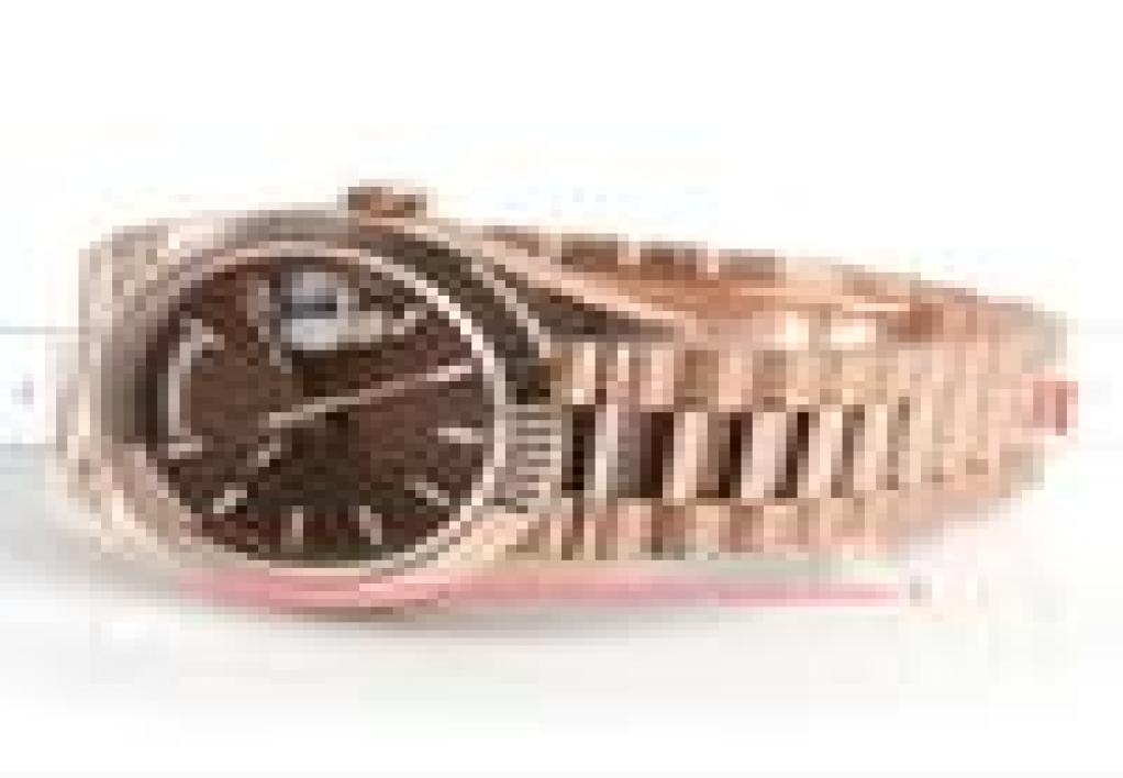 

20 style Christmas gift Wristwatches Day Date 228235 President 41mm Gold Chocolate Motif Dial Watch, 12