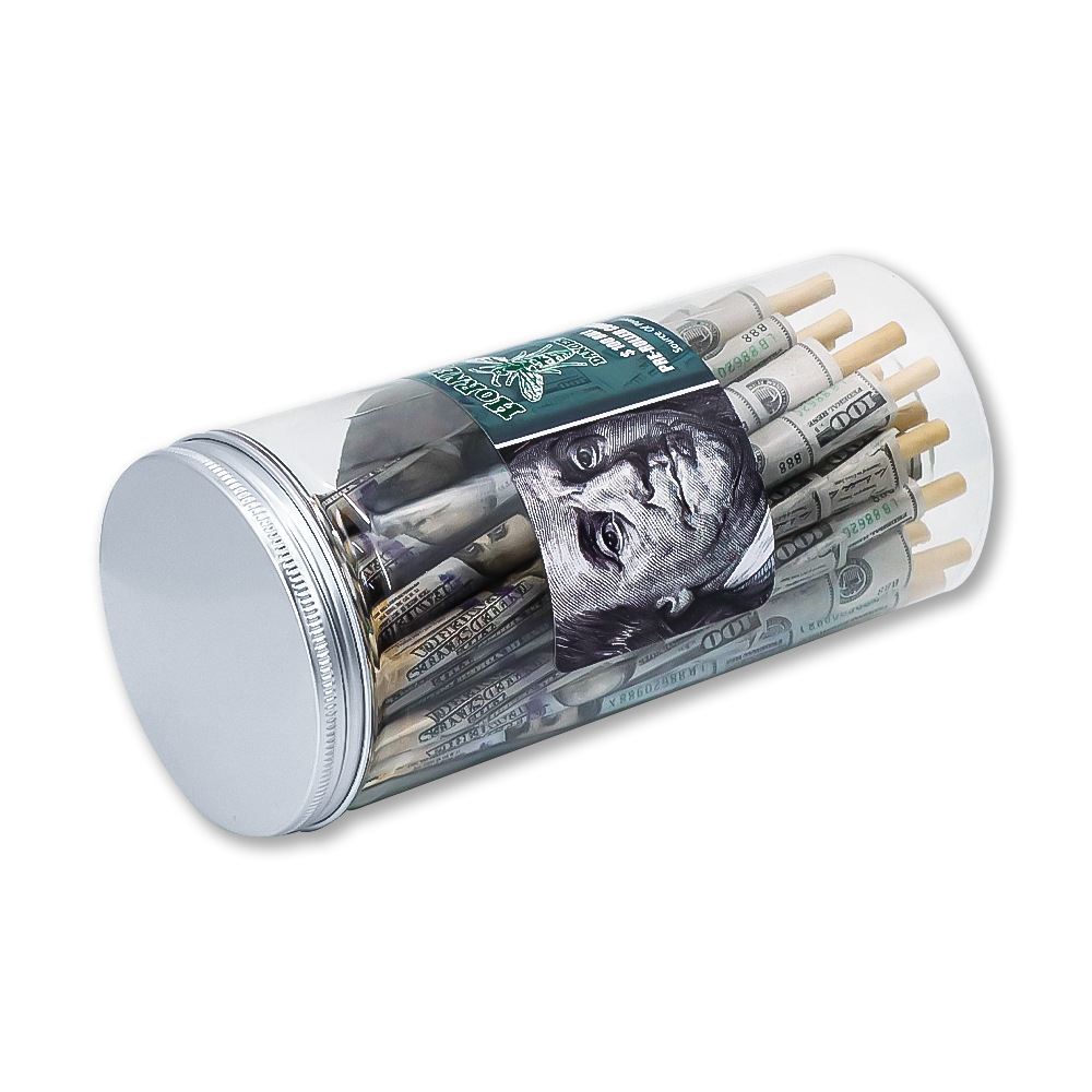 

110mm Dollar Trumpet Cones 102 Piece 1 Tank Roll Paper Tapered Finished Horn Tube Rolling Paper Smoke Pipe King Size for Tobacco