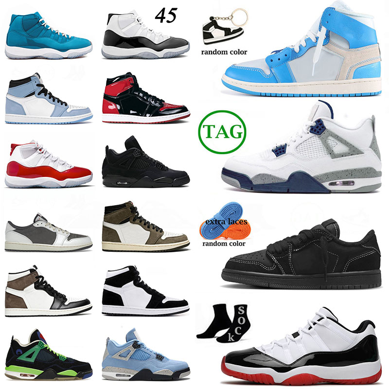 

2023 Jumpman 4s 11s Basketball Shoes 4s 4 Black Cat 11 Cool Grey Cactus Jack Concord High 1s Universitys Blue Midnight Navy Multi Color Men Women Sneakers Trainers 36-47, # 36-47 travis scotts cactus jack