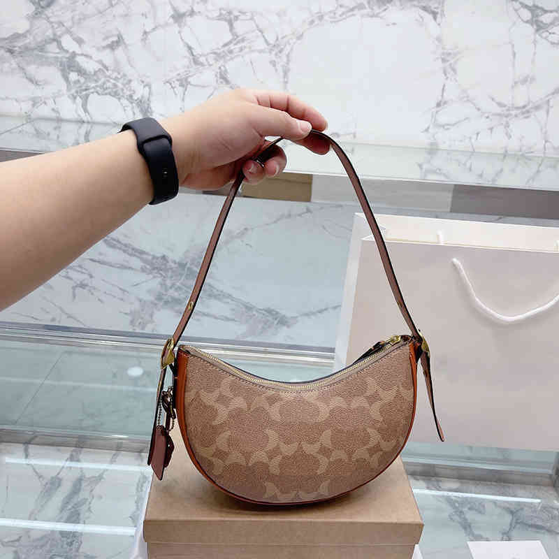 

Designer Bag Underarm Shoulder Bags Women Handbag Vintage Half Moon Bag Luxury Leather Tote Purses Cross Body 220812, Cobag black