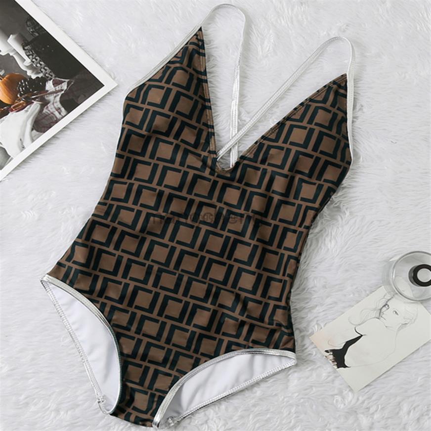 

Swimsuit Bikini Swimwear for Women Brand Bathing Suit Beachwear Summer one piece Sexy Lady g letter Flower print Swimsuit Drop232Y
