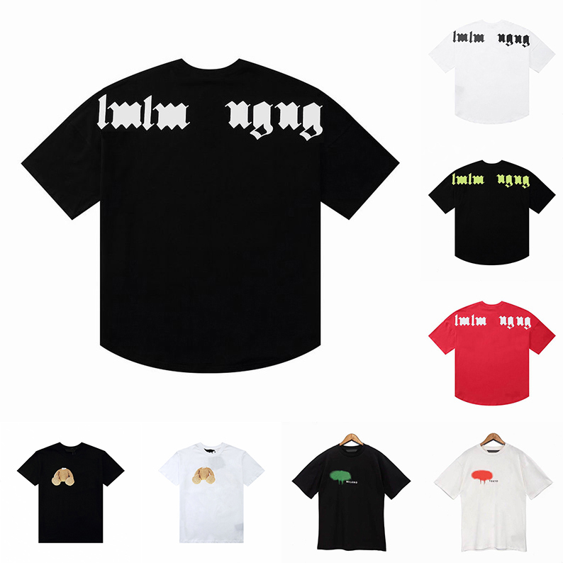 

Designer of luxury T-shirt brand Palms t shirt PA Clothing spray letter short sleeve spring summer tide men and women tee NEW 2023, 15