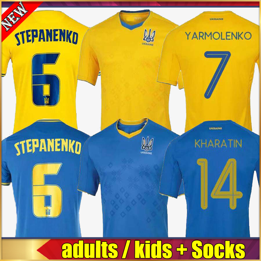 

2021 2022 Ukraine soccer jerseys home YELLOW away blue 21 22 Vitaliy Mykolenko Oleksandr Zinchenko Ruslan Malinovskyi Viktor Tsygankov football shirts, Away jersey