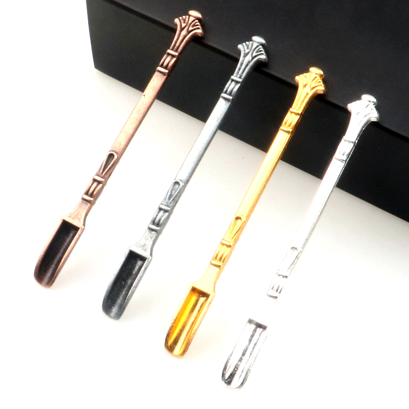 

Smoking Shovel Wax Tool Atomizer Dry Herb Tools Spoon Shaped Bag 80x6mm For Oil Rigs Soild Smoking Glass Pipes Smoking Accessories
