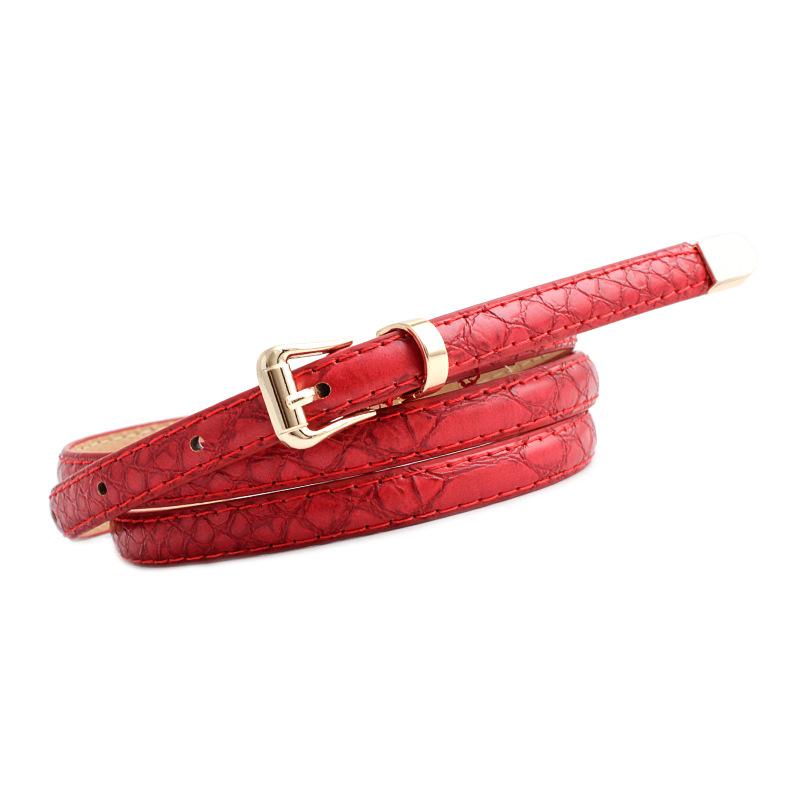 

Belts Flying Art Fashion All-match Snake Print Pin Buckle Thin Belt Women's Decoration Dress Denim Casual Pants LadiesBelts, Black