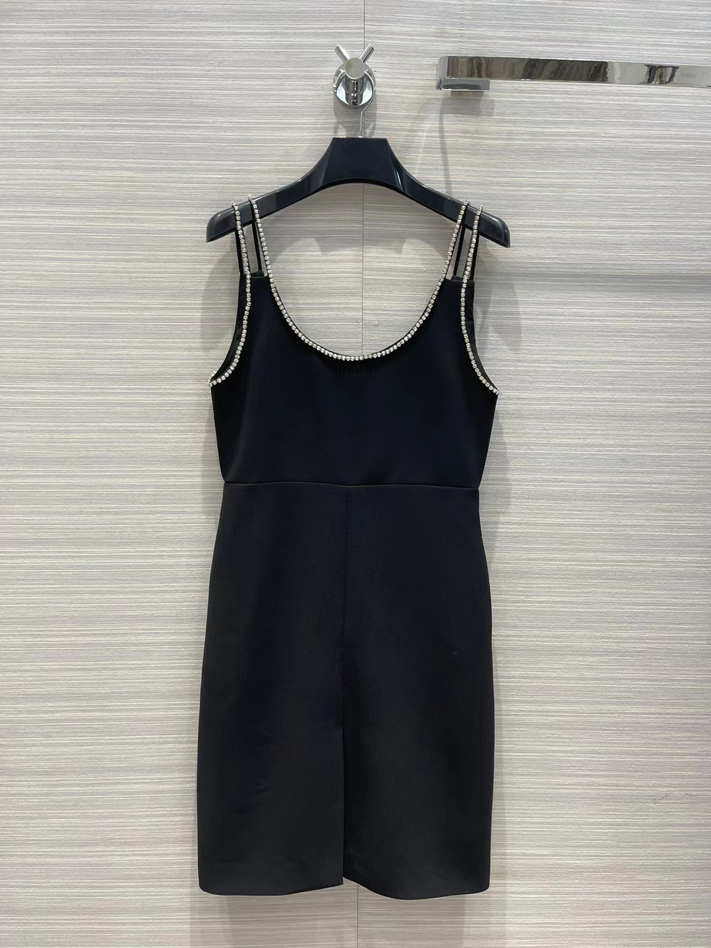 

Milan Runway dresses 2022 Autumn Spaghetti Strap Beading take a holiday Women' Designer Dress Brand Same Style Sundress 0709-1, Picture color