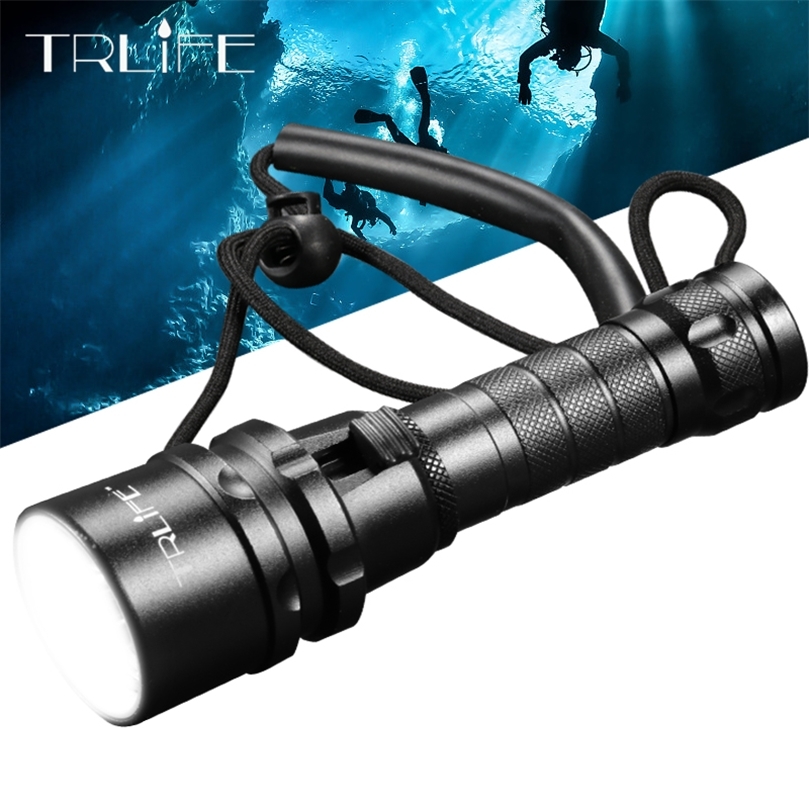 

Professional Scuba Diving Light 200 Meter L2 Waterproof IPX8 Underwater LED Flashlight Diving Camping Lanterna Torch by 18650 220401