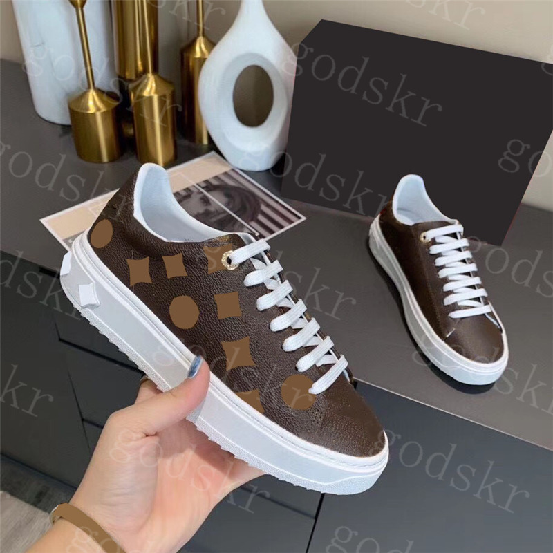 

Womens Casual Sneakers Leather Shoes Jacquard Letter Mens Sports Shoe Platform Designer Sneaker With Box