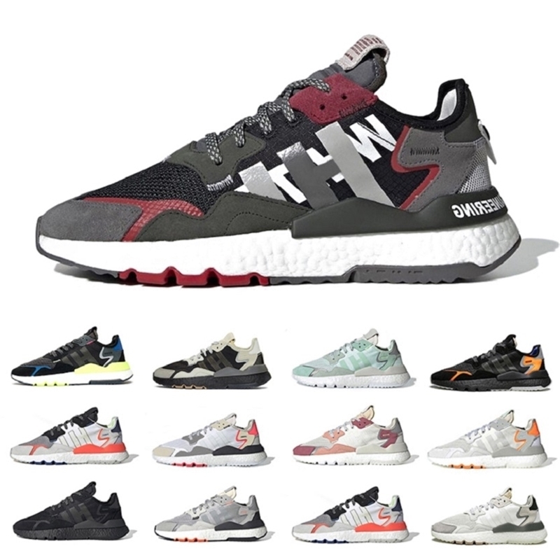 

Top Sale Active Blue Core Black Reflective Xeno Nite Jogger Night Runner Mens Running Shoes SNS Men Women Girl Sports Sneakers 36-45, Color#9