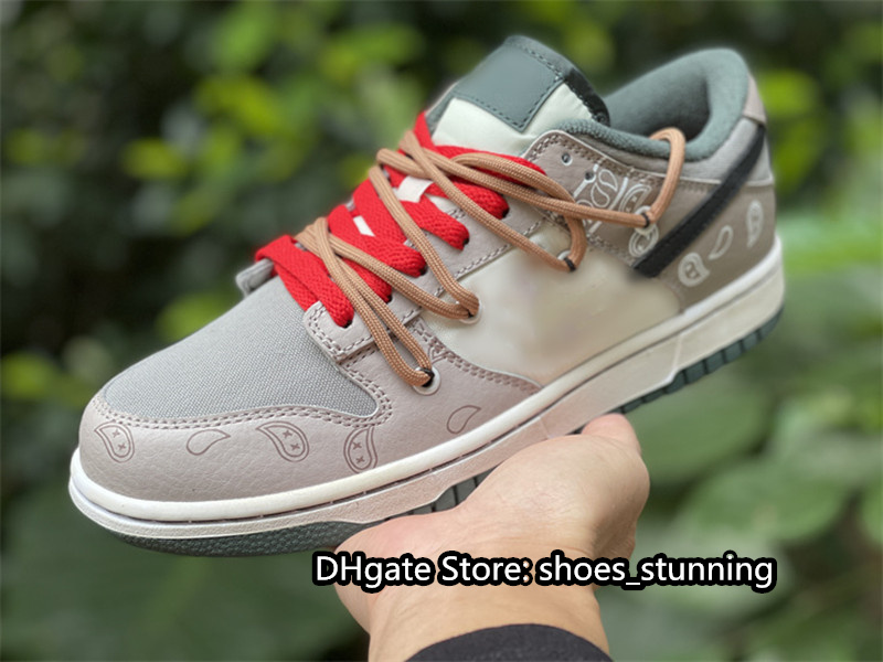 

Top Quality Skateboard Shoes DNKS Low SE Sail Vintage Green Voile Colorway Skateboarding Leisure Shoe Outdoor Sneakers Sports With Original Box