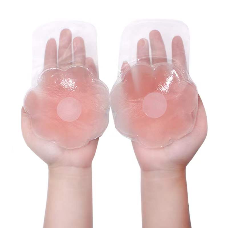 

Lifting Nipple Covers Breast Petals Reusable Adhesive Invisible Bra Silicone Sticky Pasties Lift Wing for Women