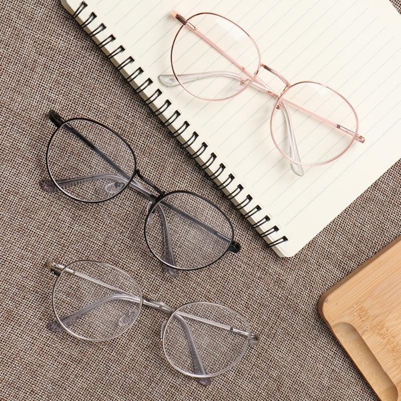 

Sunglasses Vintage Round Myopia Glasses For Women Men Ultra Light Classic Metal Frame Short Sight Vision Care -1.00--4.0 DiopterSunglasses