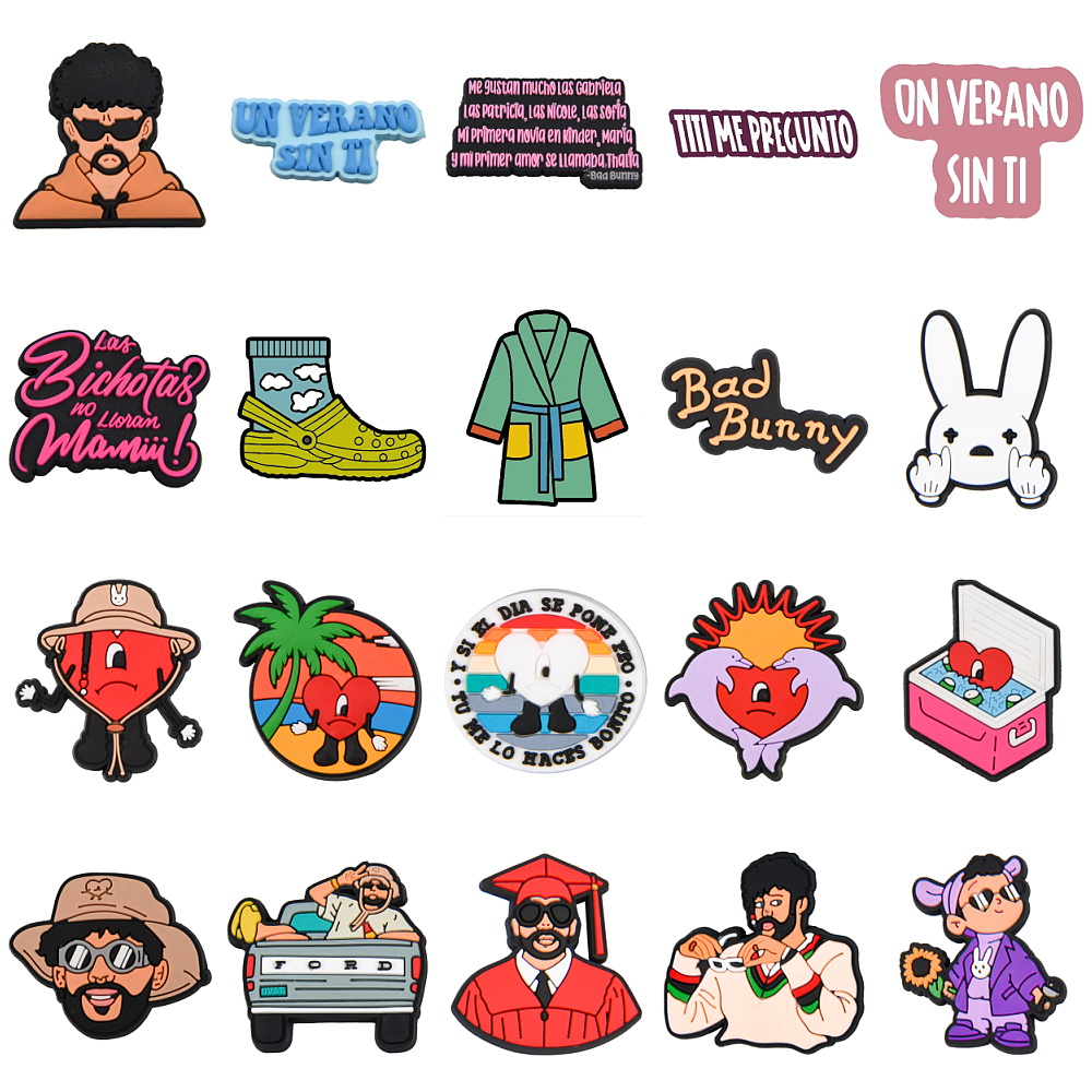 

croc charms bulk bad bunny popular 2022