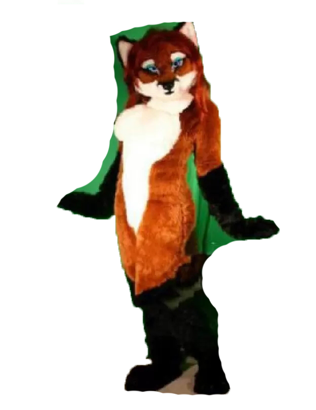 

2022 Fox Mascot Costume Fursuit Suit Halloween Adults Parade, As pic