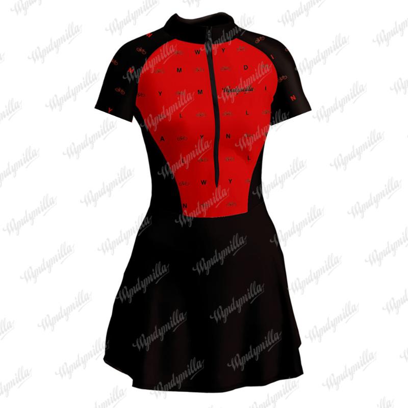 

Racing Sets Macaquinho Ciclismo Feminino Dress Wyndymilla Triathlon Short Sleeve Cycling Suit Bicycle Riding Quick-drying Monkey Skirt