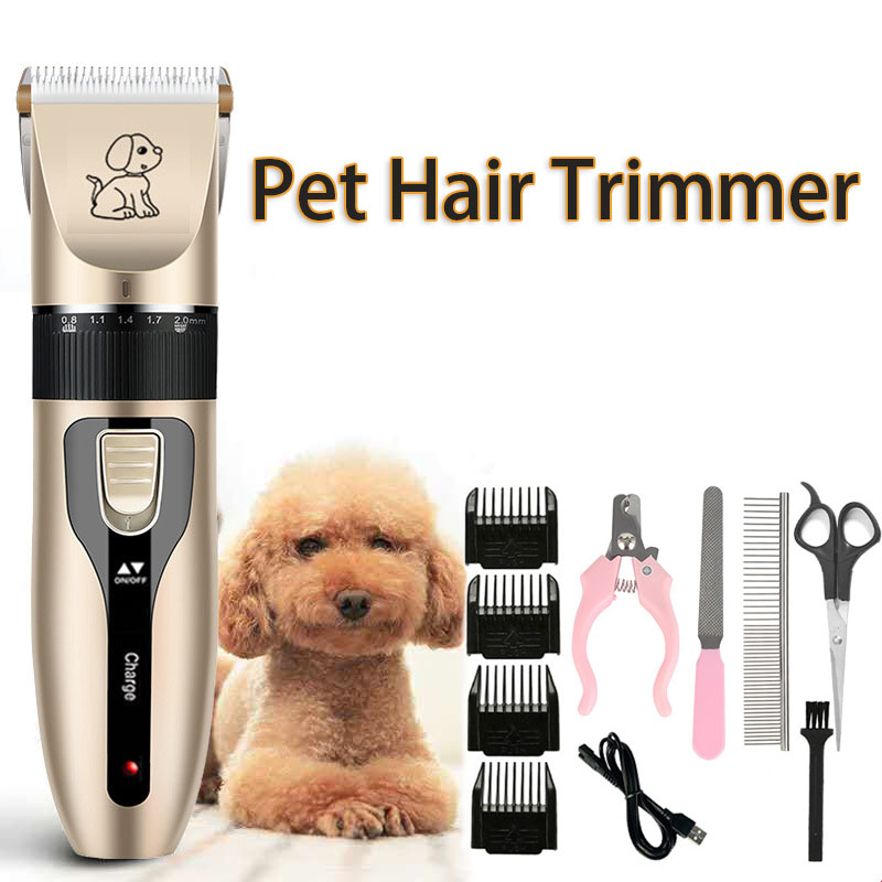 

Dog Hair Clipper pet Hair Trimmer Puppy Grooming Electric Shaver Set Cat Accessories Ceramic Blade Recharge Profession supplies, Other