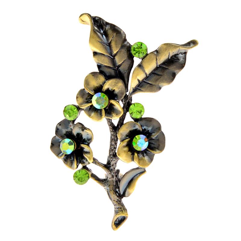 

Pins, Brooches CINDY XIANG Rhinestone Flower For Women Vintage Retro Fashion Pin 3 Colors Available Coat Dress Accessories Good Gift