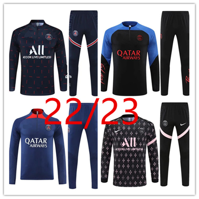 

22 23 PSGS tracksuit 2022 2023 kids and men training suit long sleeve Football soccer Jersey kit uniform chandal adult boys, Multi
