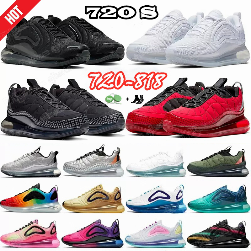 

Running Shoes airmax 720 Men Women 720-818 Triple Black White DMP Be True Green Grey Trainers Sports Sneakers Pure Platinum Size 36-45