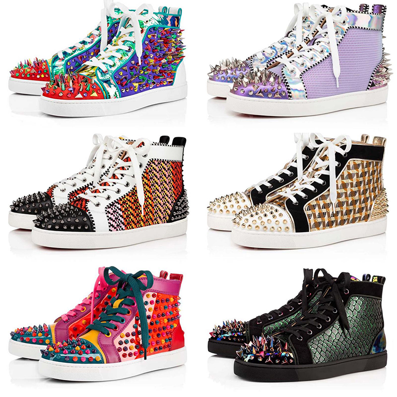 Men de luxe Femmes Chaussures décontractées Designer épis chaussures à chaussures mots en diamant argenté Sauge de diamant chaussure brillante bl