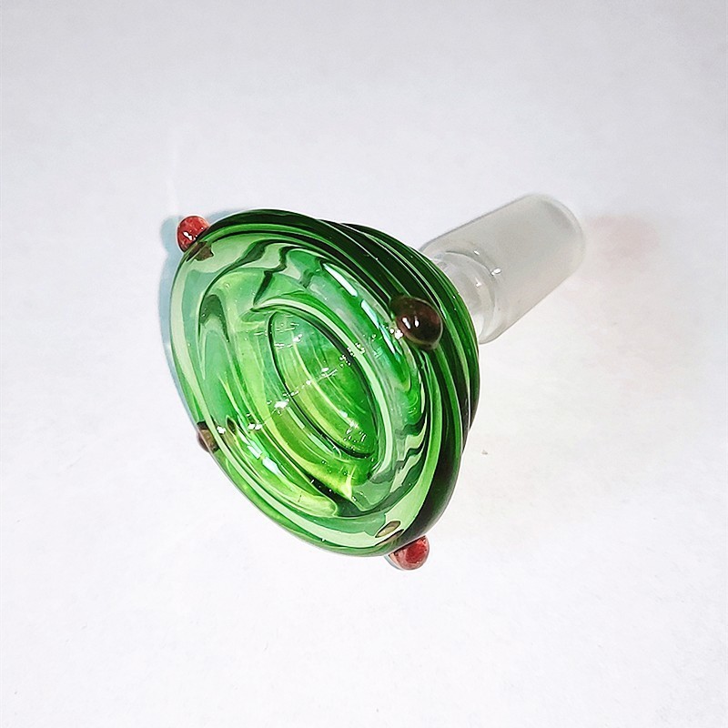 

Wholesale Funnel screw type 14mm Male Glass Bowls Smoking Bowl Piece Accessories For Tobacco Glass Bongs Oil Dab Rigs Water Pipes