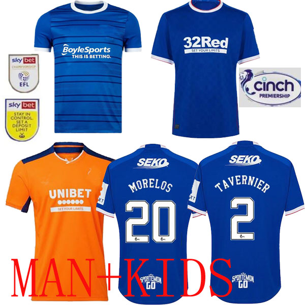 

22 23 Birmingham Soccer Jersey Rangers fc DEENEY BELA McGREE City FC 2022 2023 Home Glasgow Kids Football Shirts PEDERSEN DEAN SUNJIC child AMAD MORELOS TAVERNIER, Third away man 2