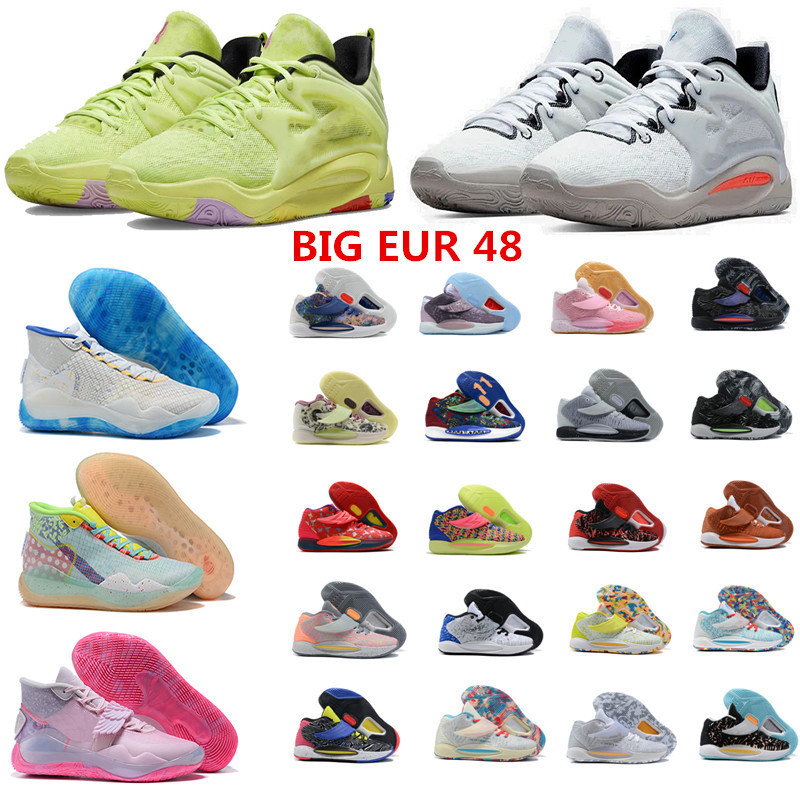 

BIG EUR 48 Men KD 15 XV Light Lemon Durant Basketball Shoes Twist 2022 KD14 XIV KD12 Kevins Green Aunt Pearls Pink Deep Royal Blue Chinese Season, 8 color kd14