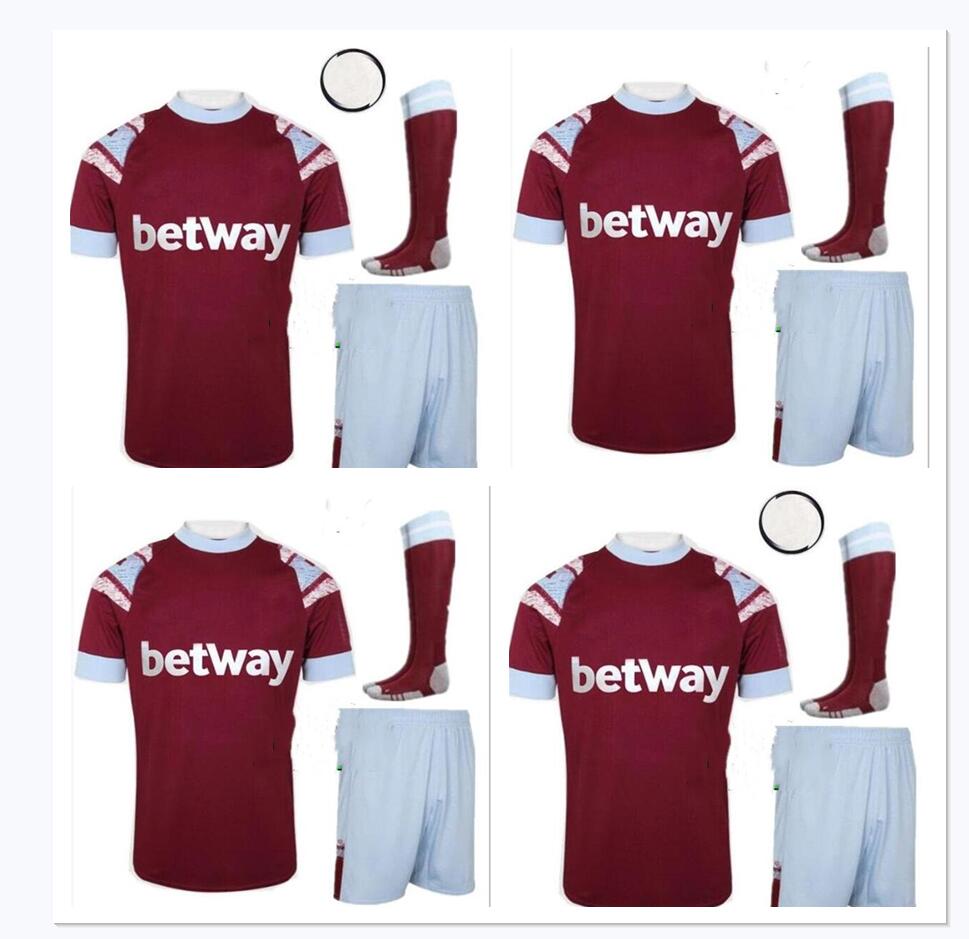 

LINGARD soccer jersey 22 23 home NOBLE west HAMs ANDERSON UNITED RICE BOWEN ANTONIO BENRAHMA 2022 2023 football shirt adult men kit sets boys, White