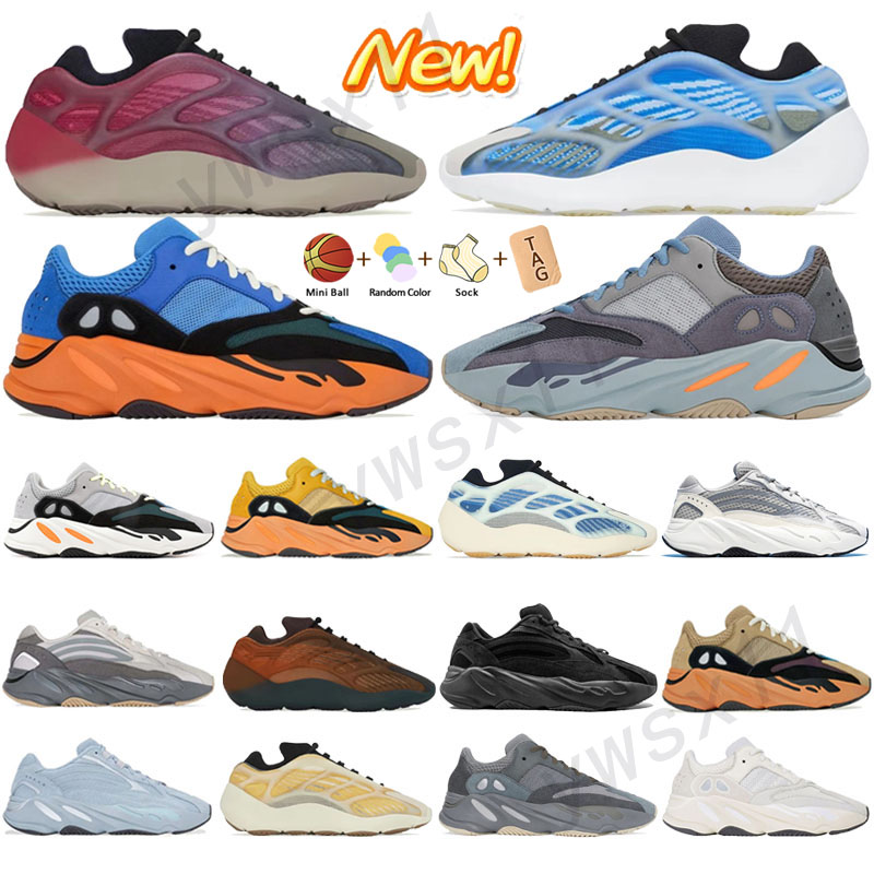 2022 Top Quality V2 V3 Chaussures de course Fade Carbon Azael Inertia 3M Réplective Tephra Runner Solid Grey Black Vanta Men Women Sport Sneakers