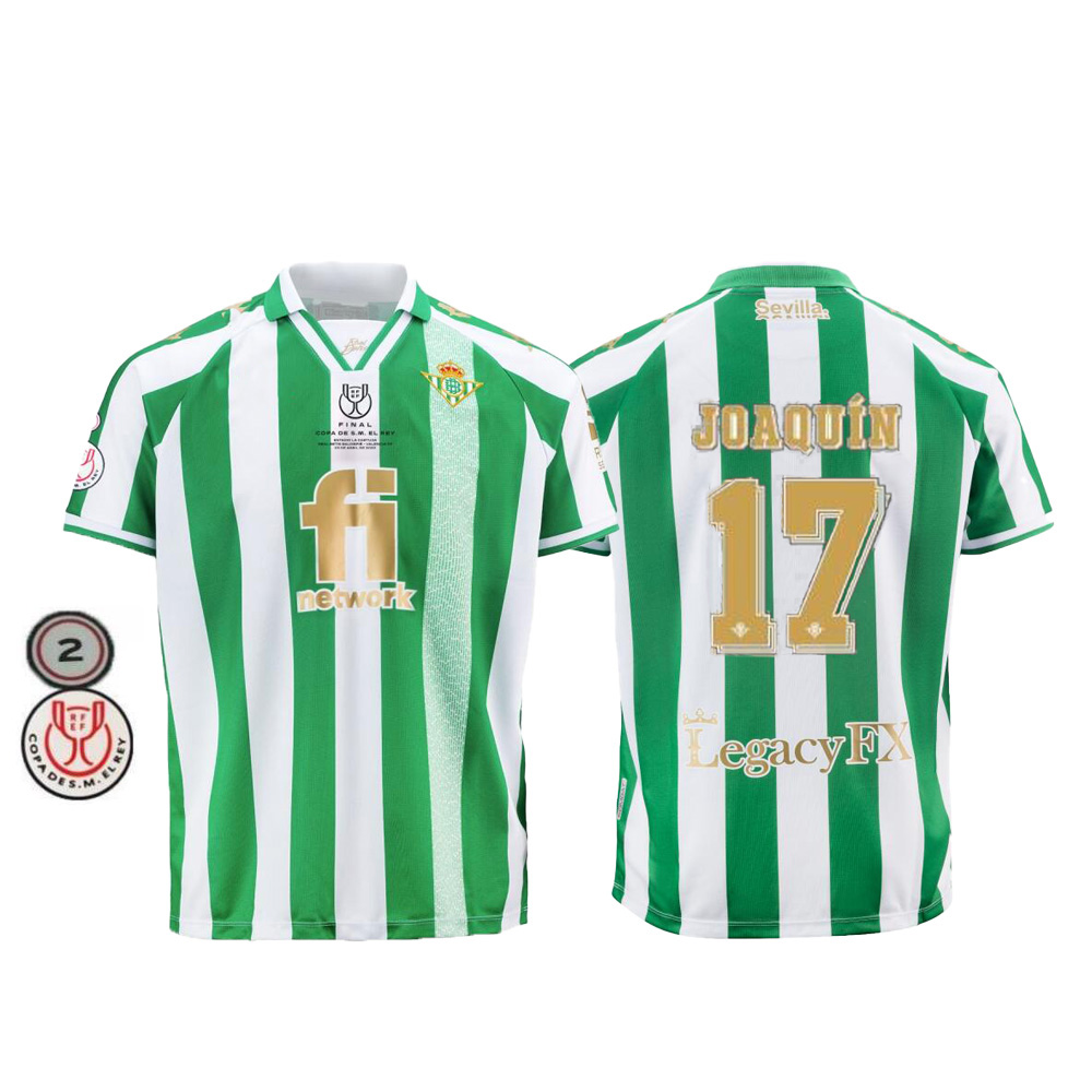 

Camiseta de fútbol JOAQUIN Betis soccer jersey especial sostenible, equipación casa y fuera, BARTRA channel, FEKIR, novedad de 2022/23, Black