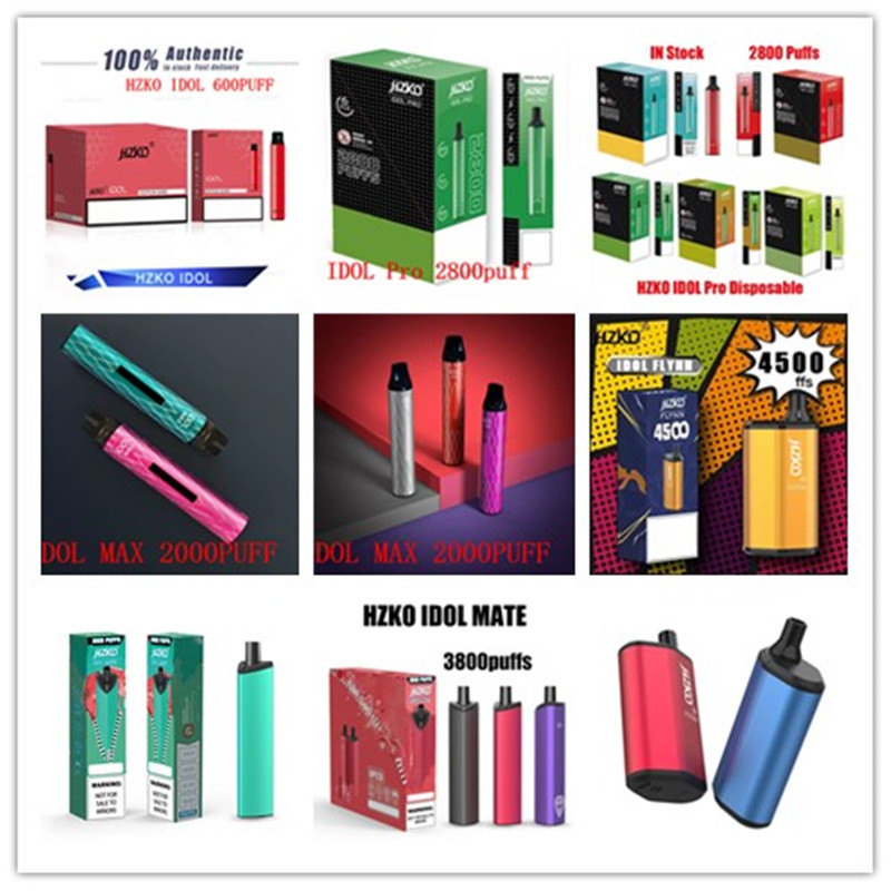 

HZKO Idol Bar Max Pro MATE Disposable E Cigarette Vape Pen 600 2000 2800 3800 4500Puffs 3ml Pod Device Vaporizer Authentic
