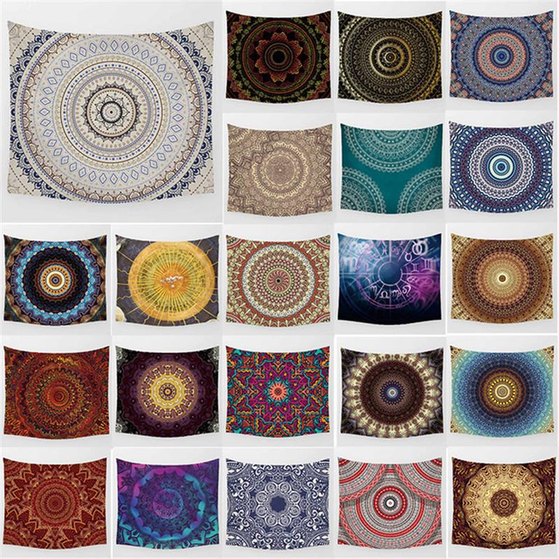 

Tapestries India Mandala Tapestry Wall Hanging Boho Decor Cloth Hippie Night Moon Carpet