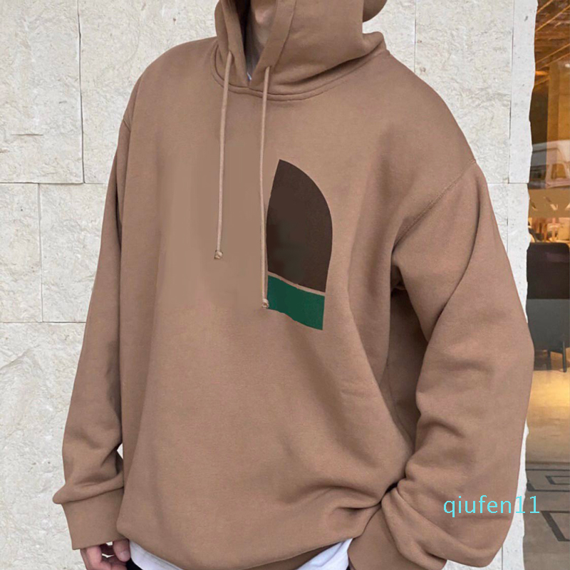 

2022-Men Women Hoodies Fashion Spring Long Sleeve Tops Unisex Streetwear Letter Pattern Print Autumn Arrival Women's Sweatshirts, Brown