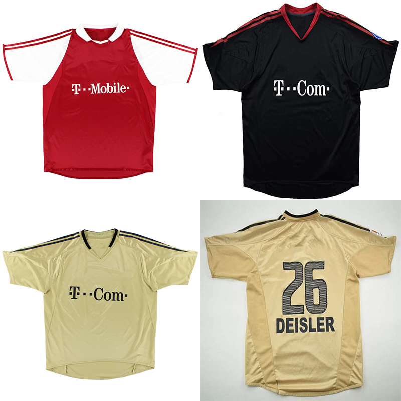 

04 05 Retro Soccer Jerseys Away Gold Baye BALLACK LAHM FRINGS Vintage Football Shirts DEISLER PIZARRO Schweinsteiger For Men Jersey, 04/05 gold away